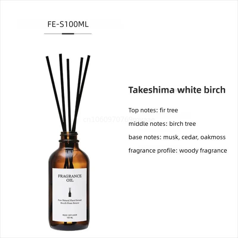100ml Fireless Aromatherapy Essential Oil Rattan Aroma Bedroom Toilet Deodorant Household Decoration Gift Diffuser Air Freshener