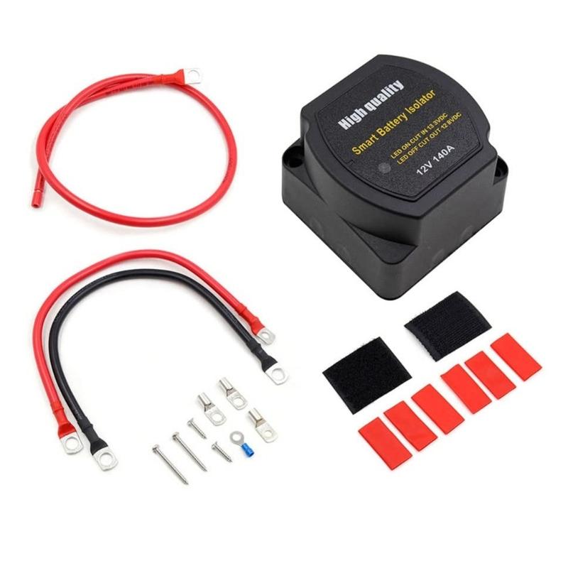 Professional 12V 140A Double Battery Isolator Kit Waterproof Voltage Sensitive Relays For ATV UTV Marine Applications