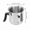 Stainless Steel Bee Wax Melting Pot Heatproof Wax Making Pot Bee Wax Pouring Pot  Beekeeping