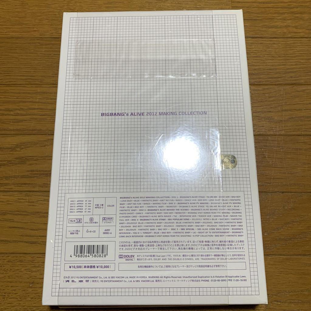 [USED] BIGBANG's ALIVE 2012 MAKING COLLECTION