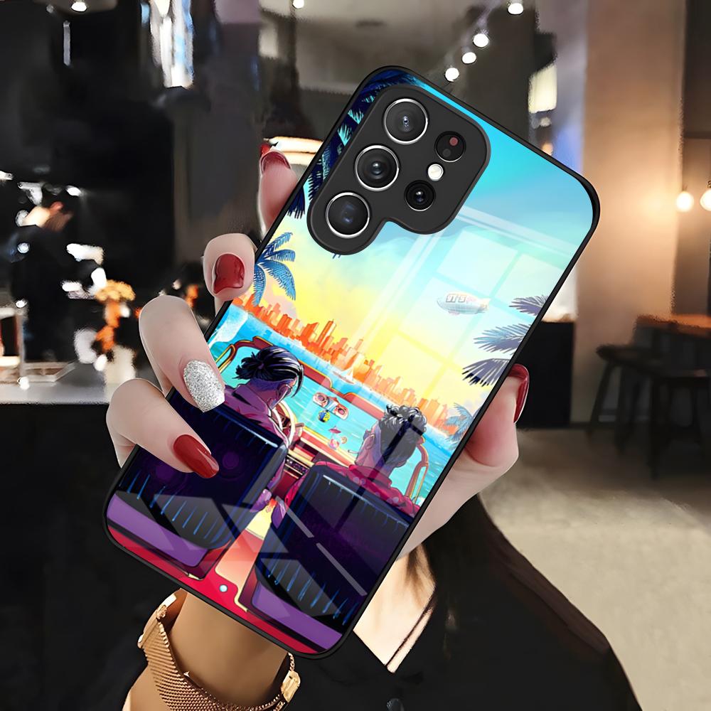 

P-PNL Rapper Phone Case For Samsung S26 S25 Edge Ultra 24 23 22 21 Ultra Plus Fe A55 56 15 4G 5G Glass Cover Galaxy S23 FE
