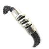 Les Trésors De Lily [M0740] - Unisex Bracelet 'Peaceful' Black (2 Rows)