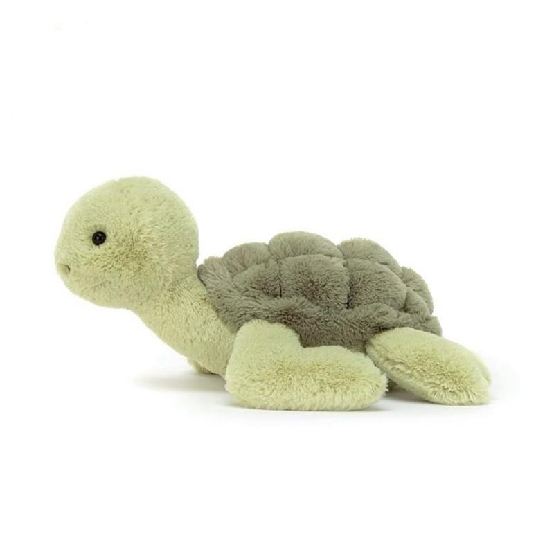 Turtle Cute Little Plush Toy Cartoon Green Hair Girl Sleeping Companion Gift