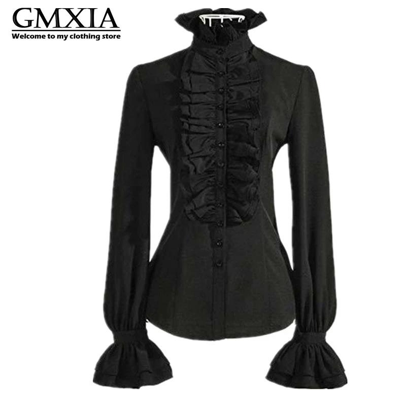 GMXIA Damenmode Lässig Einfarbig Druck Langarm Freizeitblusen & Hemden