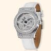 Orologio da Donna Ruota Rotazione 360° Stella a Cinque Punte Vuoto Pieno di Strass Orologi Femminili