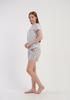 Women's Pajama Shorts Short Sleeve Vienetta Cotton L Loose Nice For Summer