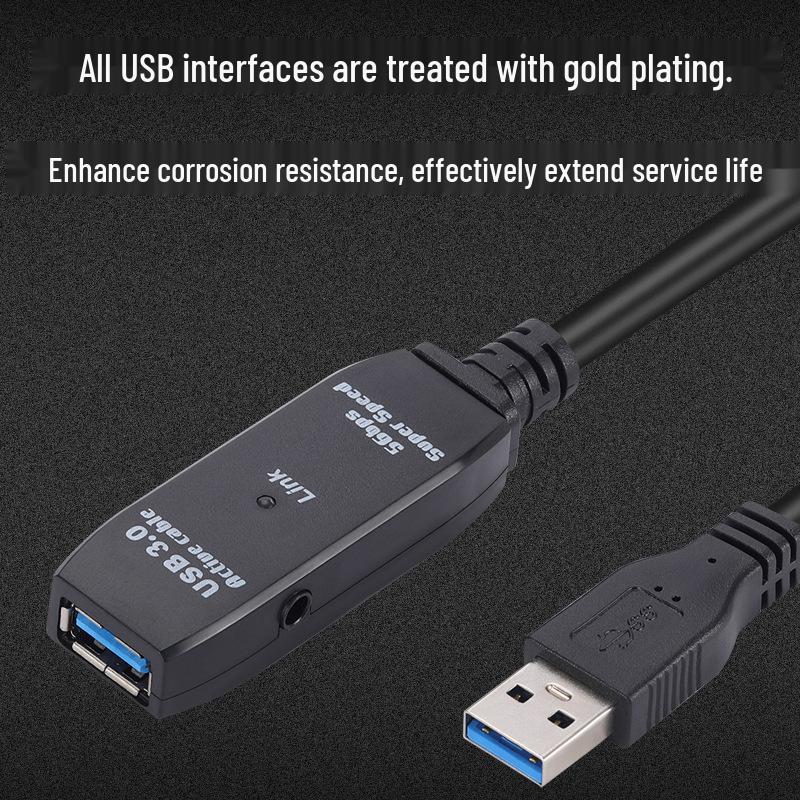 USB 3.0 Extension Cable - Male To Female Data Cable, Available In 5m, 10m, and 15m Lengths for Computer To Printer Connection