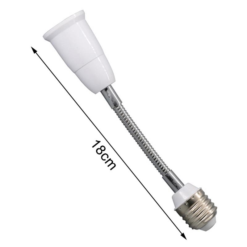 E27 To E27 Lamp Base Extender 180Mm Lamp Holder Converter E27-E27 Flame Retardant Lamp Socket Adapter For Light Bulb