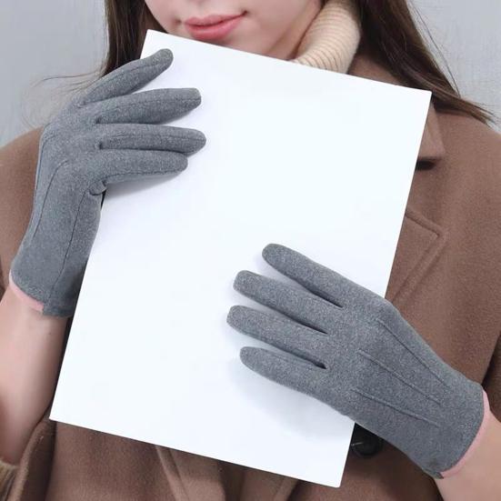 Women Winter Thermal Gloves Fleece Lined Touch Screen Gloves Warm Windproof Gloves for Texting Cycling Driving Outdoor Work