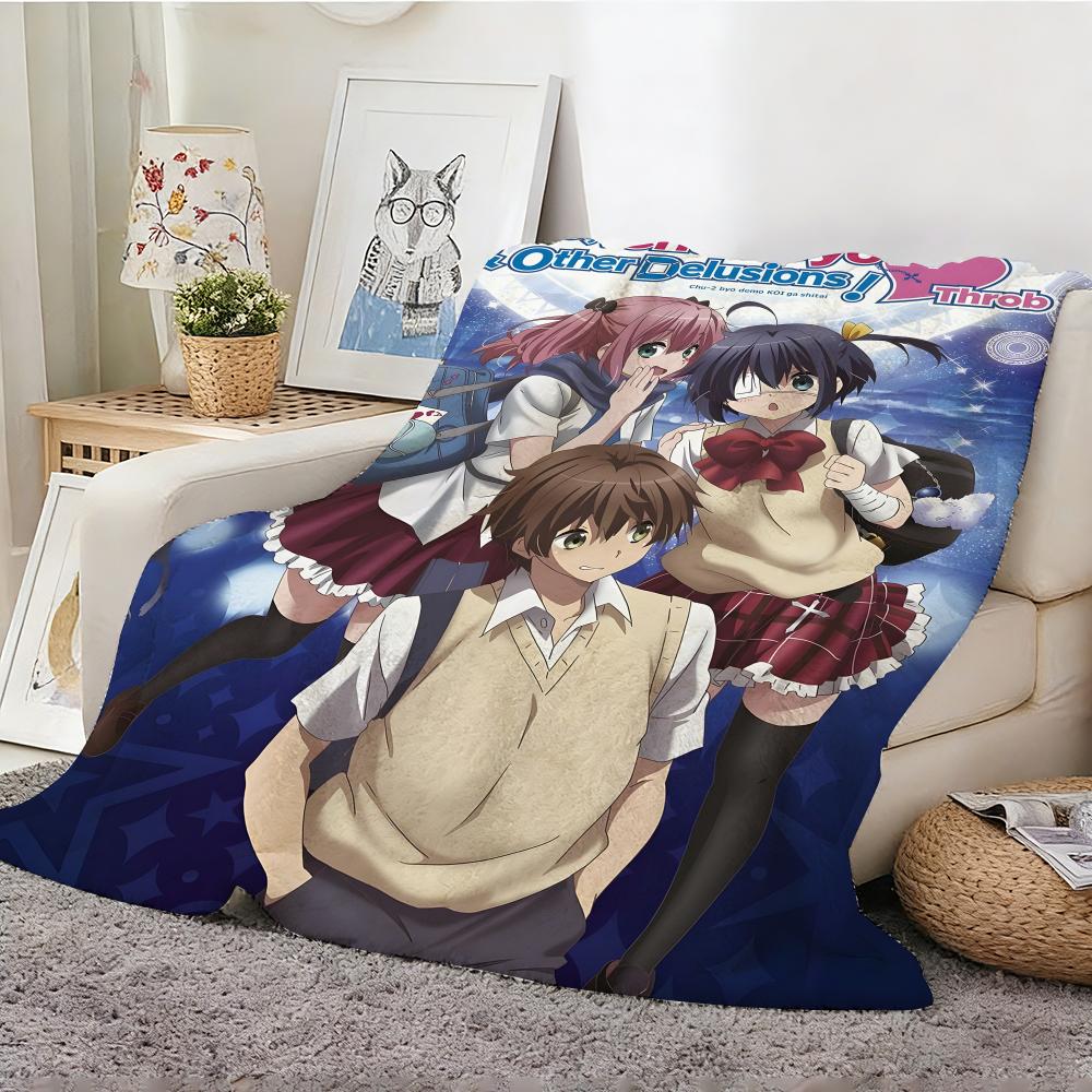 Love Chunibyo & Other Delusions Decke Leicht 240g Flanelldecke Weich Hautfreundlich für Sommerkühlung