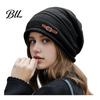 Cold Weather Commuter Hat Winter Knitted Cap for Women Girls, Thickened Warm Weather, Stylish Gift Plush Lined Fashion Stacked Hat, Slouchy