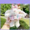 Llavero de Peluche de Conejo con Orejas Caídas a Cuadros Para Decoración de Bolsos Lindos y Regalo