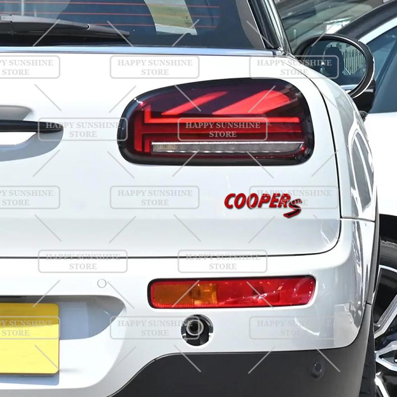 3D kovový znak Cooper S D na zadní výklopnou záď kufr Auto samolepka Karoserie kufru Pro MINI T36 JCW Černé písmena Znak Dekorace Příslušenství