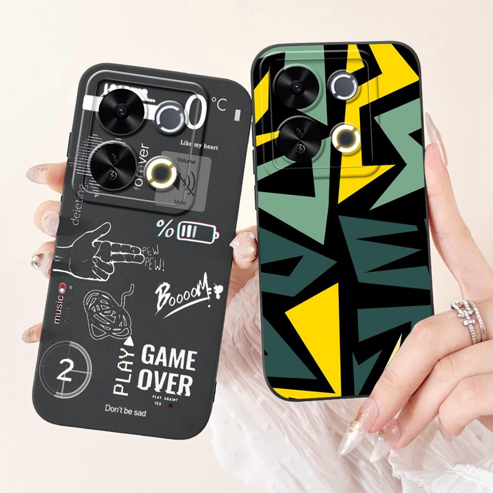 Luxury Fashion Coque For Itel P65 P671L Etui Moon Night Gothic Painting Phone Cases For ItelP65 P 65 Coques Soft Silicone Covers