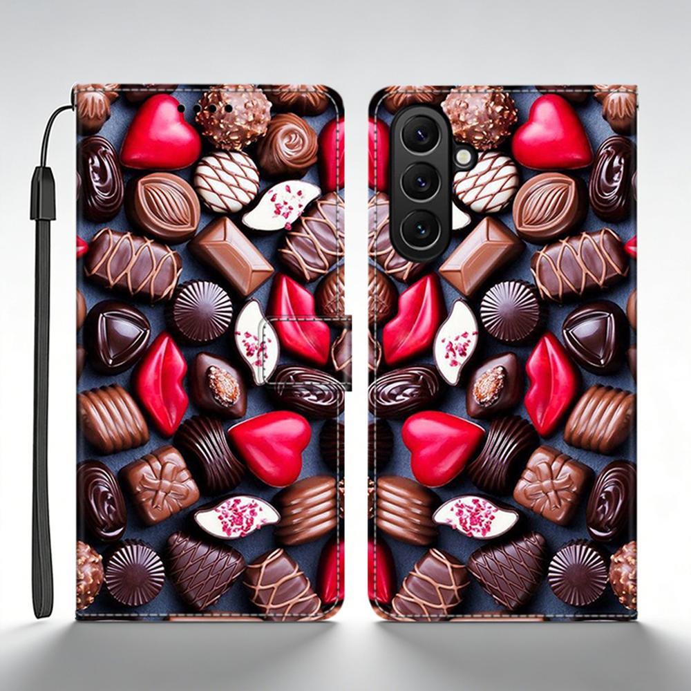 Etui Do Samsung Galaxy S26 Etui Portfel Skórzane Klapka Do Samsung Galaxy S26 Plus Etui S 26 Fundas Z Nadrukiem Uroczy Kreskówka