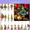 Adorable 2023 Green Monster Cartoon Christmas Tree Hanging Ornament Set For Festive Decor