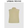 UR2026 Women's Retro Workwear Stand-Up Collar Vest