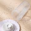 Transparent Laundry Detergent Dispenser Bottle with Measuring Cup Multipurpose Detergent Powder Tank Sealed