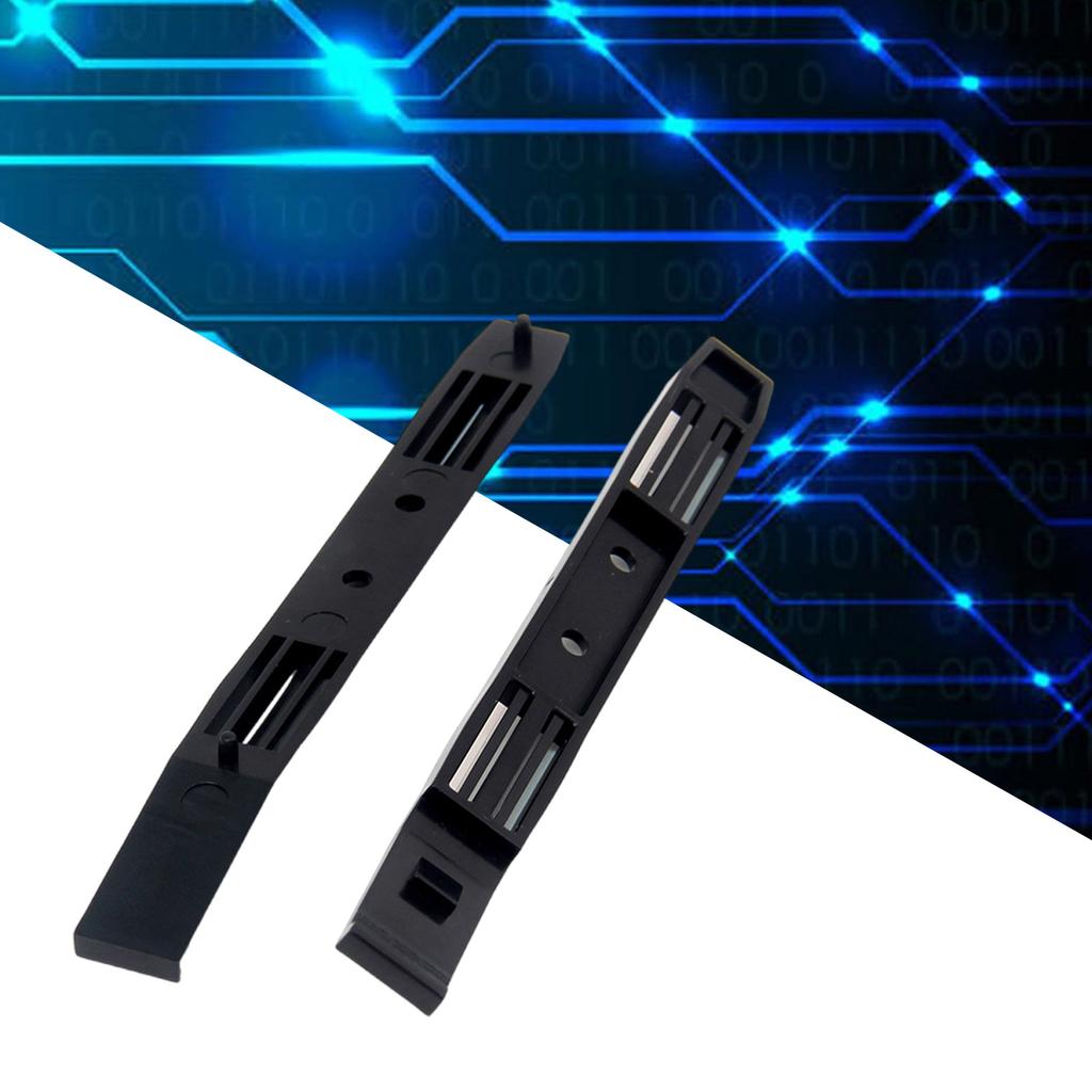 1 Pereche Șine de Montare Hard Disk pentru Șasiu pentru HDD SSD SATA3.0 de 2,5 și 3,5 inch Negru