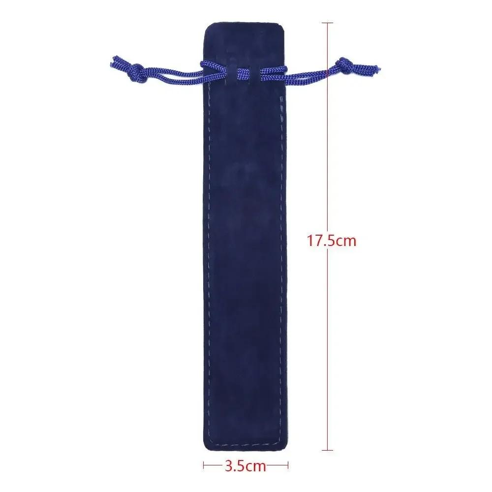 Holder Stationery Single Pen Bag Office School Supplies Plush Cloth Pen Bag Velvet Pen Pouch Sleeve Double-sided Thickened