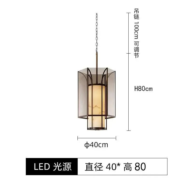 Light Luxury Creative Marble Glass Chandelier Home Living Room Corridor Decorative Lighting Fixtures Dining Room Hanging Lamp
