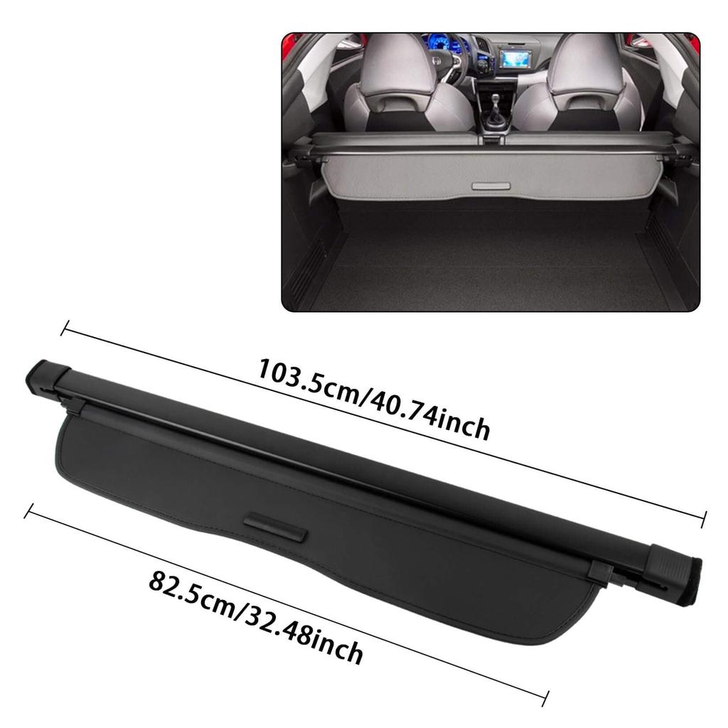 PSLER Car Tonneau Luggage Roll Privacy Custom Interior Truck Compatible with Toyota 2011 2012 2013 2014 2015 2016 Cover, Storage, Shade, Protection,