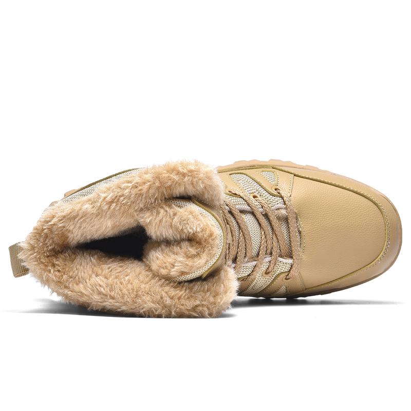 Zimní boty v ruském stylu plus velikosti Vodotěsné venkovní kotníkové boty pro muže Sněhule Vysoká pánská obuv