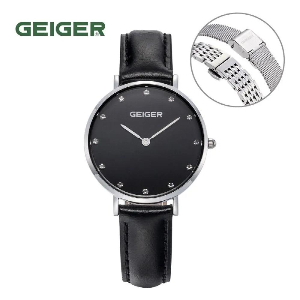 Geiger Women's Watch GE8018WBBK_L/Leather