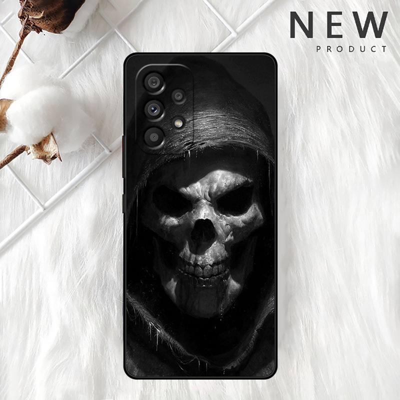 Grim Reaper Skull Skelet Case For Samsung Galaxy A54 A52 A14 5G A53 A12 A13 A71 A23 A34 A33 A21s Phone Cover