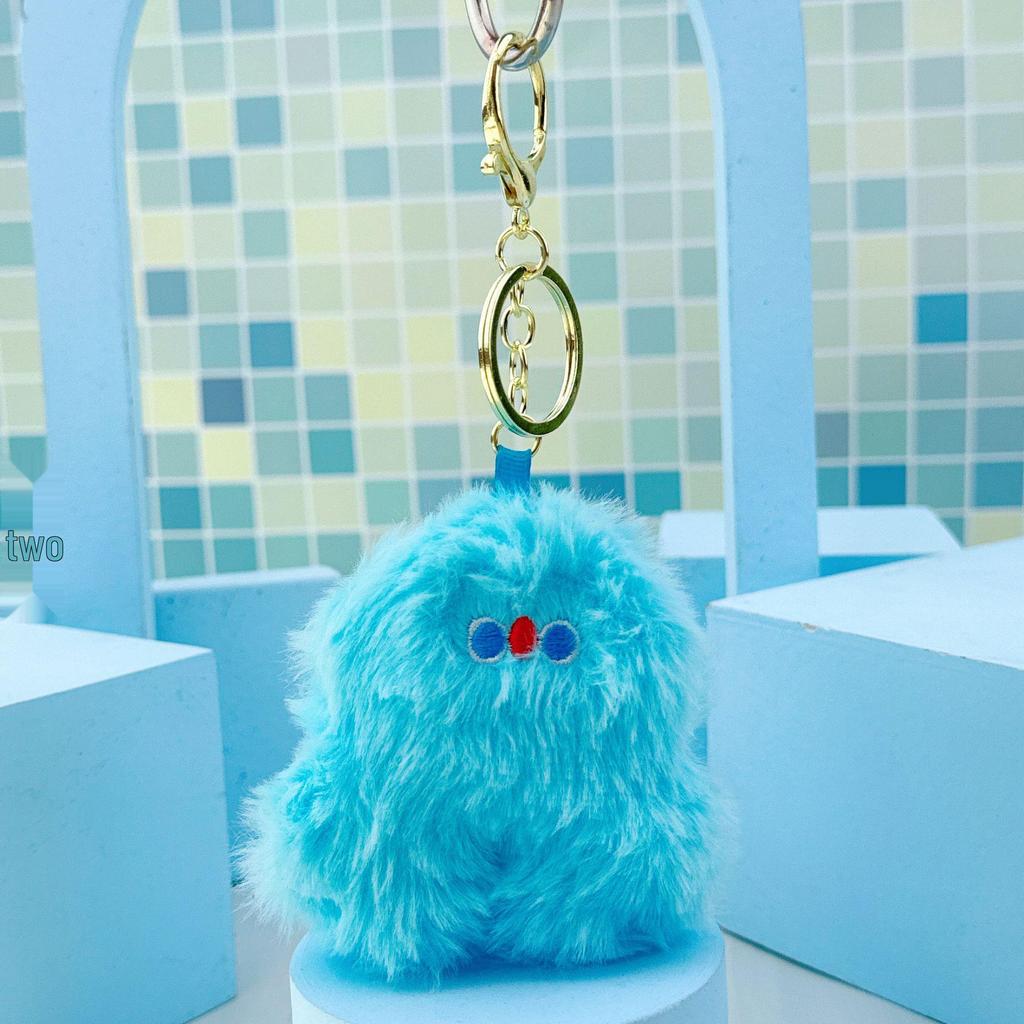 Cute Plush Doll Keychain Pendant - Pink, Clumsy Style