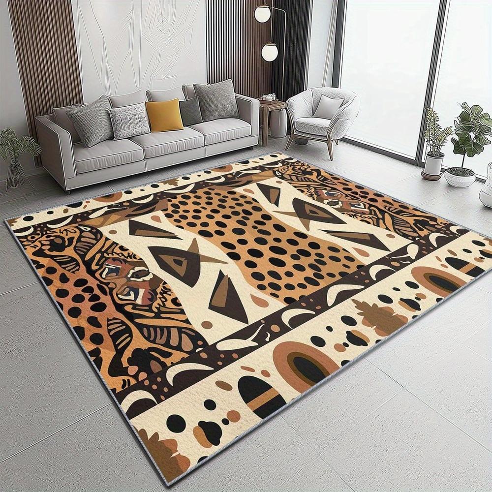 Leopard Print Carpet Rugs Living Room Floor Mats Bedroom Decor Carpets for Bed Room Carpets for Living Room Decoration Maison