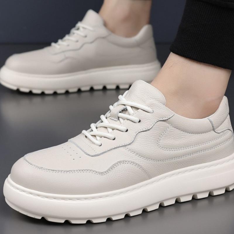 Stilvoller Leder Herrenschuh Ganzjährig Lässige Herrenschuhe Elegant Bequem Atmungsaktive Schuhe Rutschfeste Schuhe für Geschäftsreisen