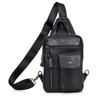 Leather chest backpack waterproof men casual backpack real leather chest bag travel Business bag's chest pack fo men maler