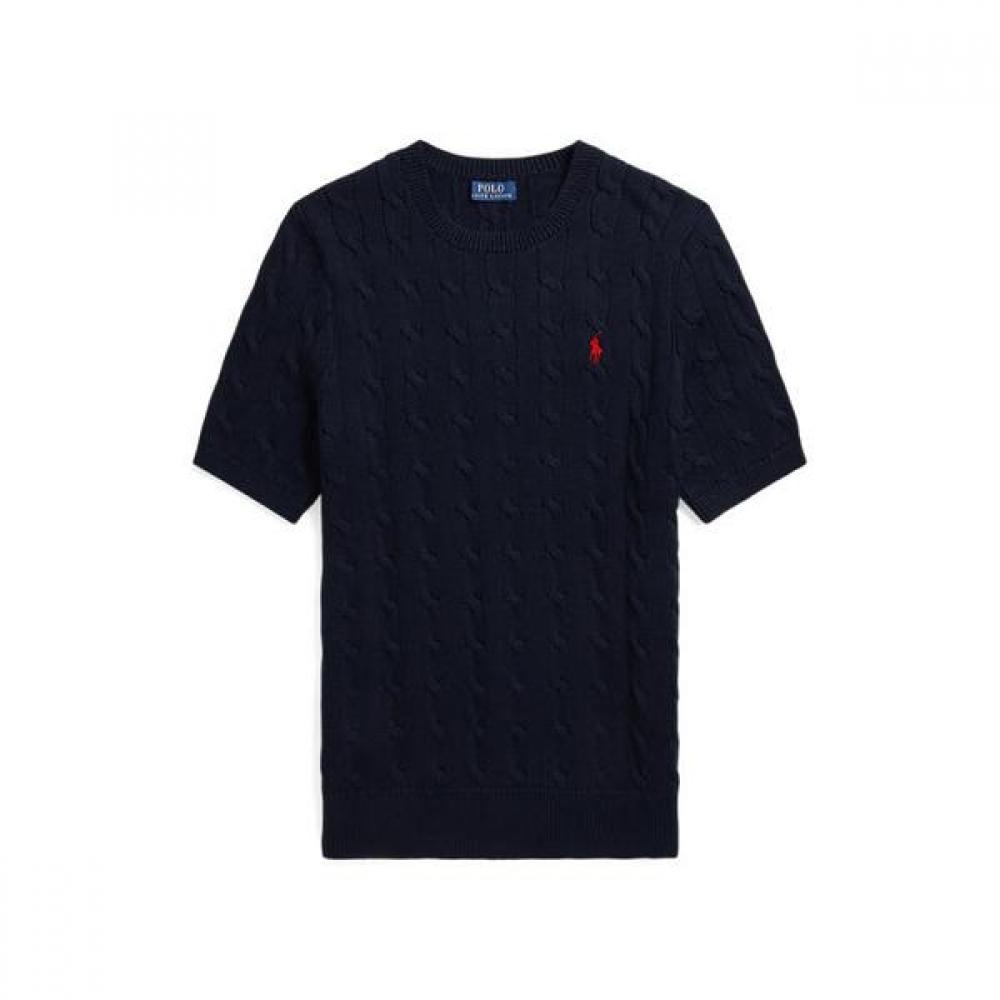 Polo Ralph Lauren Men S Cable Knit Cotton Short Sleeve Sweater mnpoSwe1n820011400 XS