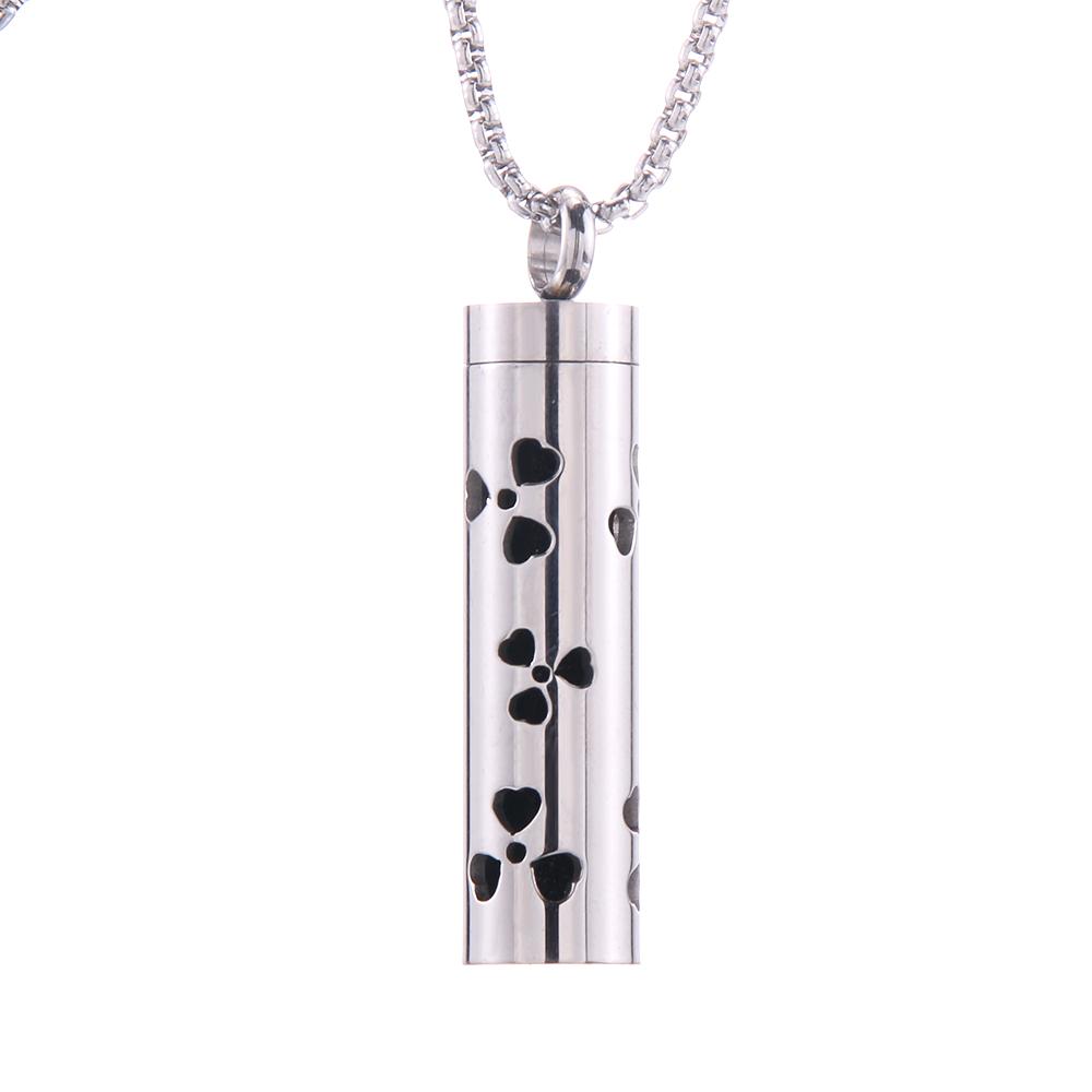New Aromatherapy Jewelry Necklaces Essential Oil Diffuser Necklace Stainless Steel Open Locket Aroma Scent Perfume Necklace