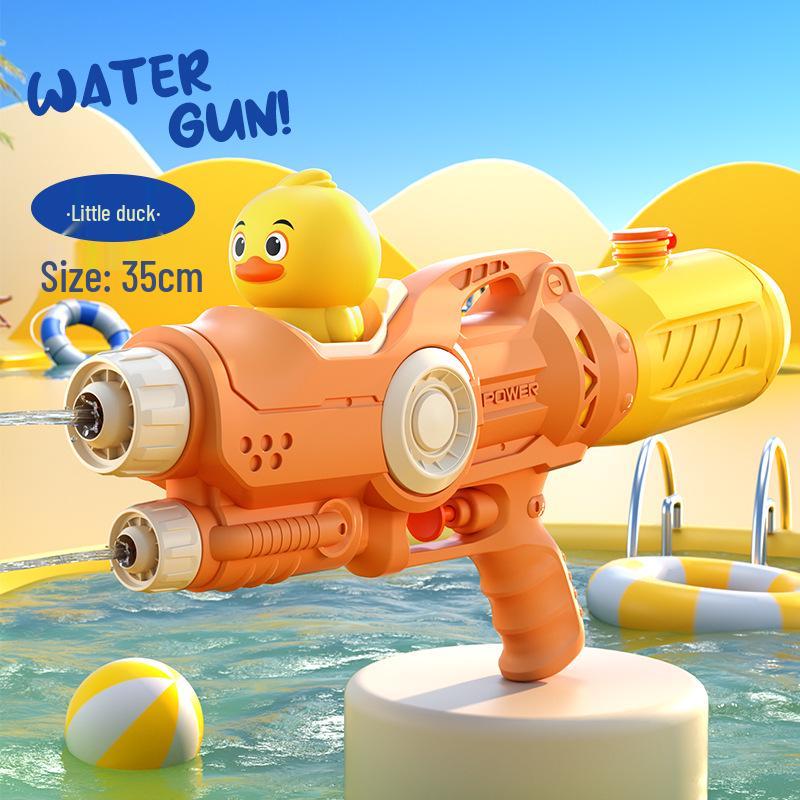 New Internet Celebrity Double Nozzle Water Gun – Pony, Dinosaur, Duck, Shark Designs for Kids