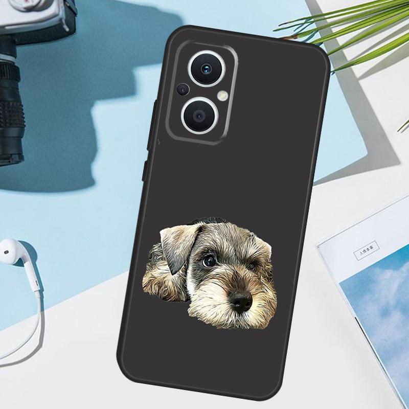 Miniature Schnauzer dog art Phone Case For OPPO Find X6 X3 Pro X2 Neo X5 Lite Reno 7 3 2Z 4Z 5Z 8T 4 5 6 8 Lite Cover