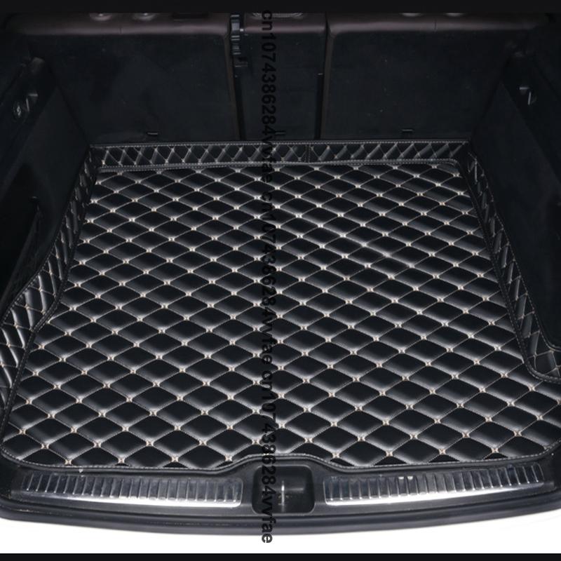 Car Trunk Mats for Lincoln MKC 2017- No Speaker Version In the Trunk Anti Dirty Durable Leather Carpet Protective Pad