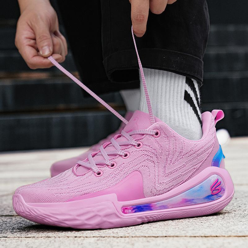 2025 Library 12 Miles Basketball Shoes Boys Low-top Students Youth Game Sports Shoes Actual Combat Sports Shoes Boys Running Shoes