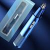 Electric Nose/Ear Hair Trimmer - USB Rechargeable Metal Body, Unisex Precision Grooming Device