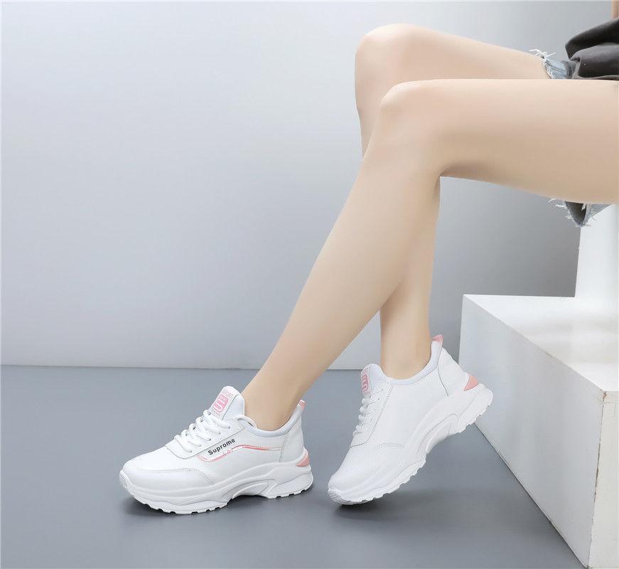 Sneaker Women's Sequined White Shoes Women's Spring and Autumn Breathable New Korean Style Height-Increasing Travel Shoes Flat Running Shoes