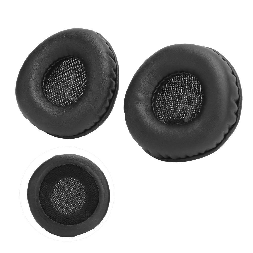 A Pair of Leather Replacement Ear Pads Soft and Comfortable Ear Covers Replacement Parts 60mm