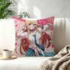 Kwaii Anime MMarin Kitagawa  Decorative Polyester Throw Pillow Cover Square Suitable for Home Office Coffee Shop Decor