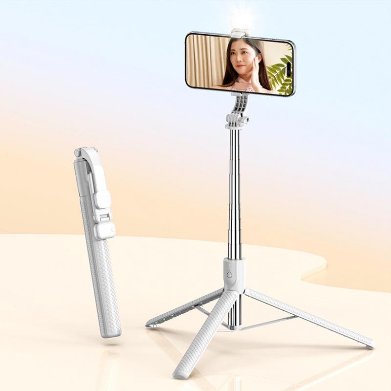Bluetooth Selfie Stick & Tripod: Extendable Phone Holder for Live Streaming & Photography.
