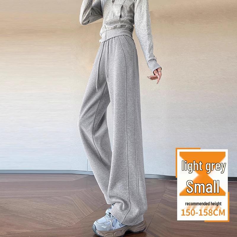 

Женские желтые спортивные штаны с эластичной талией - Весна/Осень 2025, Свободного кроя, варианты с узкими/широкими штанинами XXL