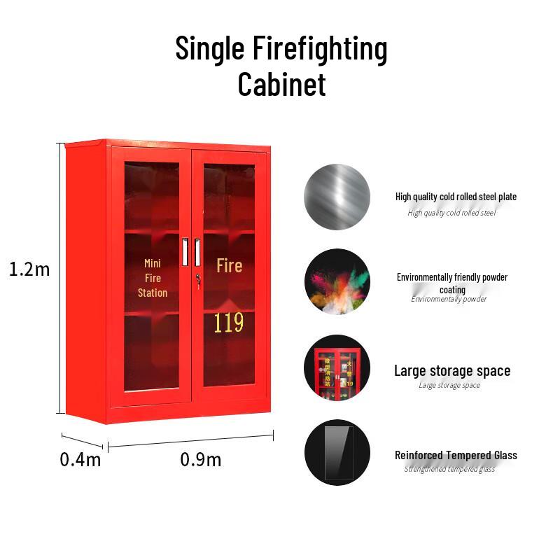 SincereWise Micro Fire Station Equipment Cabinet Set