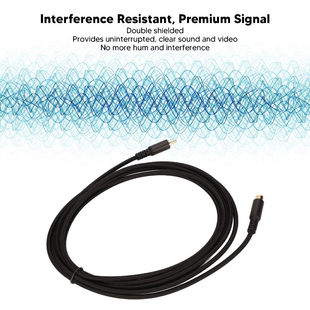 Male to Female for RCA Coaxial Cord Gold Plated for RCA Audio Cable for RCA Extension Cable  HDTV