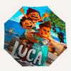 Disney Pixar Luca Automatic Folding Umbrella - 3 Folding Design, Vivid Cartoon Pattern, Suitable for Outdoor Activities, A Gift for Fans In