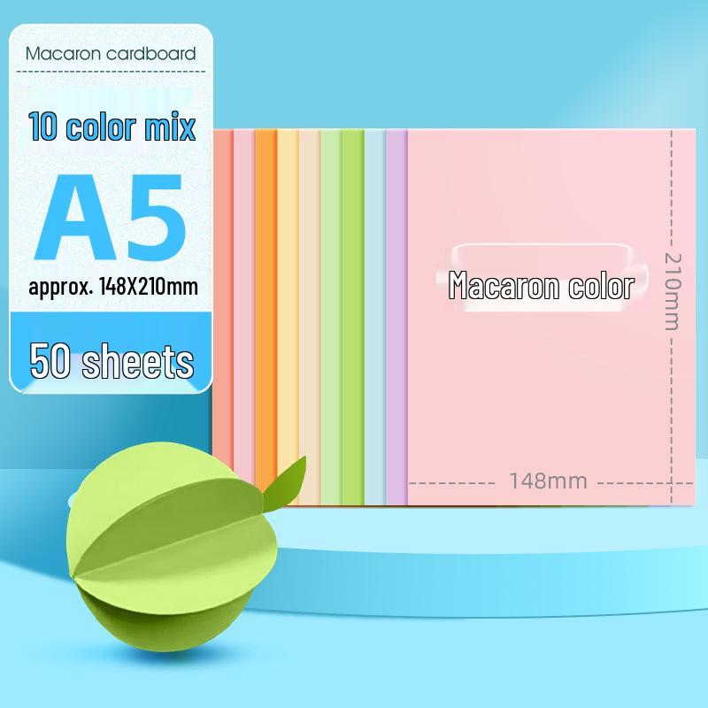 Macaron barevný karton A3/A4 4K/8K Origami papír pro studenty a pop-up knihy