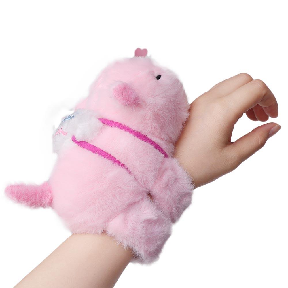 Capybara Rodent Slap Bracelet Series Rotatable Capybara Plush Wrist Band  Christmas Toy